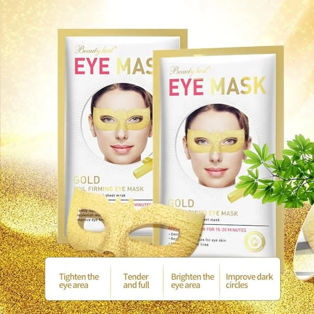 24 K Gold Eye Mask Puffy Eyes and Dark Circles Treatment Relieve Pressure and Reduce Wrinkles, Revitalize and Refresh Your...