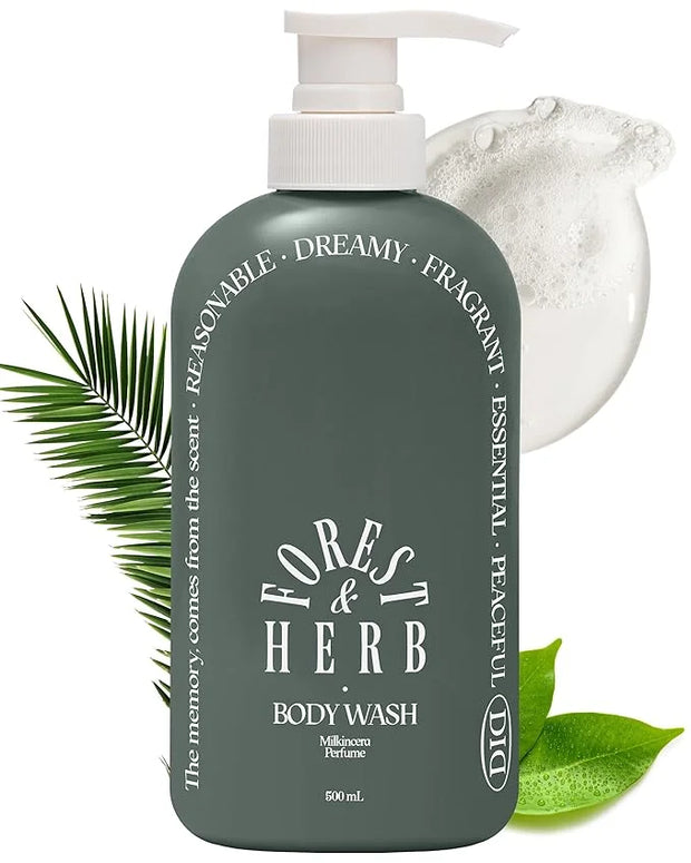 ODID Milk in Cera Perfume Body Wash - Korean Moisturizing Body Cleanser for All Skin Types - Natural Green Herb Scent - wi...