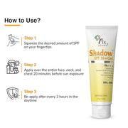 Fixderma Shadow SPF 50+ Gel, Titanium Dioxide & Zinc Oxide Sunscreen | Sunscreen for Face | SPF 50 Sunscreen & Broad Spect...
