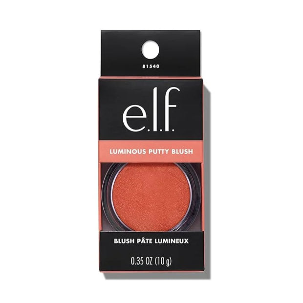 e.l.f. Luminous Putty Blush, Putty-to-Powder, Buildable Blush With A Subtle Shimmer Finish, Highly Pigmented & Creamy, Veg...