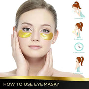 Under Eye Patches - 30 Pairs 24K Gold Moisturizing Under Eye Mask, Anti Aging Collagen Eye Masks Skincare Eye Patches for ...