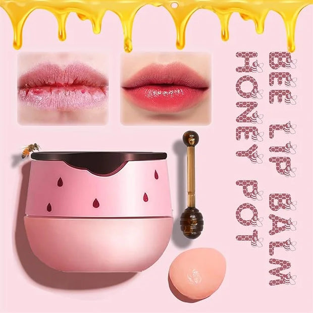 2PCS Lip Balm Honey Pot, Honey Sleeping