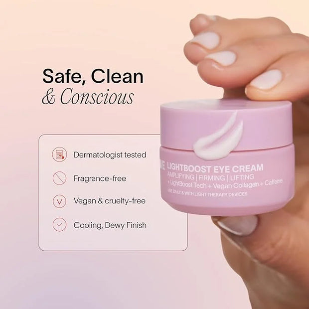 Solawave Eye Recovery Pro Kit | Red Light Therapy Eye Mask + LightBoost Eye Cream | Reduce Fine Lines & Wrinkles, Under Ey...