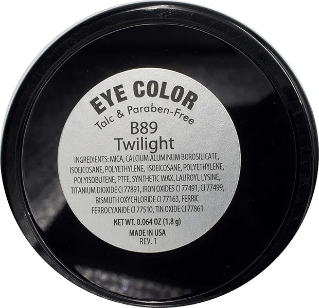 Twilight Shimmering Deep Blue Navy Pressed Powder Single Vegan Eyeshadow; Talc, Paraben & Cruelty Free - Product Image
