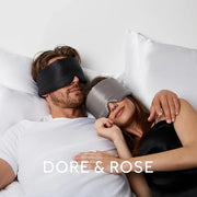 Dore & Rose Deep Sleep Mask Light Blocking, 23 Momme Mulberry Silk Eye Mask, Ultra Soft, Adjustable - Travel Sleeping Mask...