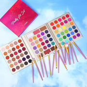 UCANBE Professional 86 Colors Eyeshadow Palette with 15pcs