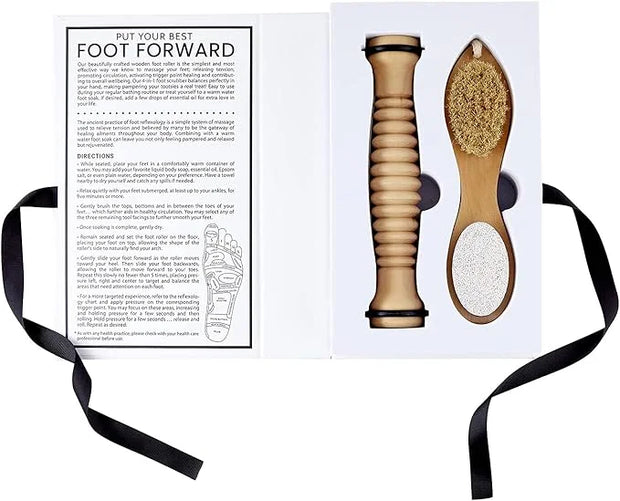 Santa Barbara Design Studio Body & Beauty Gift Set Pure Design Cardboard Book Gift Box, 2-Pieces, Best Foot Forward- Foot ...