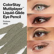REVLON ColorStay Multiplayer Liquid-Glide Eye Pencil, Multi-Use Makeup With Blending Brush, Blends Then Sets, Creamy Textu...