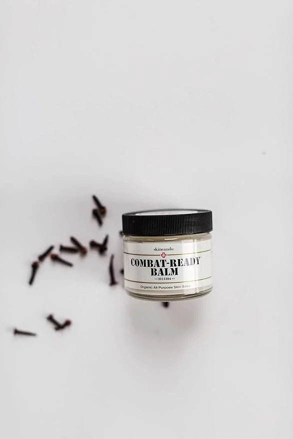 Combat Ready Skin Balm 2oz by Skincando – All Natural - Intensive Moisturizer – Skin Cream - Organic ingredients – Apricot...