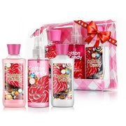 Cotton Candy Bath & Body Care Travel Set, Home Spa Gift Set Includes Body Lotion, Shower Gel, and Fragrance Mist, Personal...