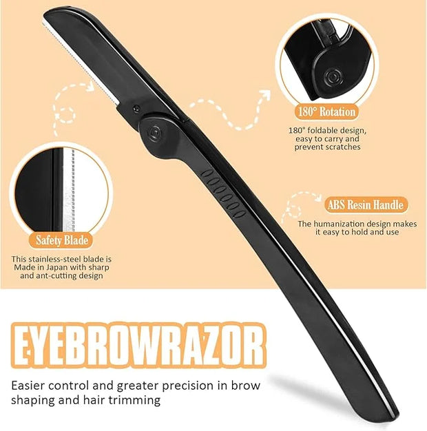 Yougai Tweezers Set,9 Pcs Professional Stainless Steel Tweezer Kit-Great Precision Eyebrow Tweezers for Ingrown Facial Hai...