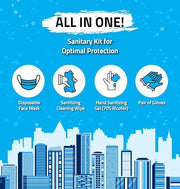 4 Item All-In-One Personal protection Kit - 10 PACK - Product Image
