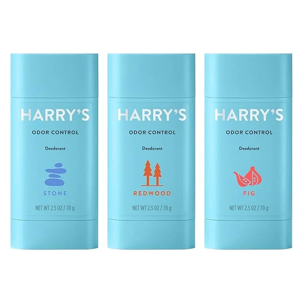 Harry's Aluminum Free Deodorant for Men - Odor Control, Stone, Fig, Redwood Scent, 2.5 Oz, 3-Pack, Men Deodorant Aluminum ...