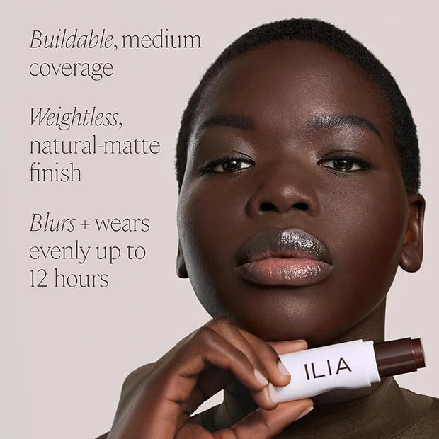 ILIA - Skin Rewind Complexion Stick - Foundation + Concealer + Skincare | Non-Toxic, Vegan, Cruelty-Free, Clean Makeup (9N...