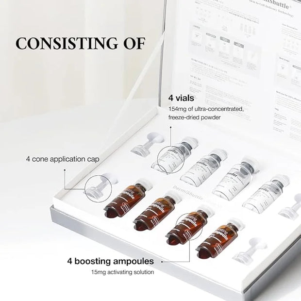 JEU'DEMEURE Collagen, Peptide, Hyaluronic Acid Serum, Face Lift with DermiShuttle, Korean Serum for Anti-Aging, Microneedl...