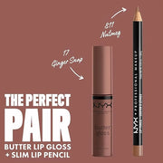 NYX PROFESSIONAL MAKEUP Butter Gloss, Non-Sticky Lip Gloss - Ginger Snap (Chocolate Brown) - Product Image