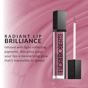 Flori Roberts Mineral Base Lip Shine, Vibrant Lip Gloss Makeup for Women of Color or Deeper Skin Tones, Non-Sticky, Long W...