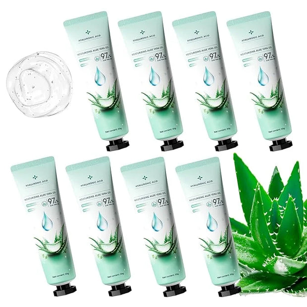 8PCS Aloe Vera Gel for Face & Skin,Organic Aloe Vera Gel,Hydrating After Sun Cream for Travel Size,Moisturizing Lotion for...