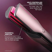 Shark FlexFusion Hair Straightener & Powerful Hair Dryer with Diffuser, Fusion Hair Brush, Ceramic Air Styler with Auto-Wr...