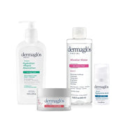 Skincare Facial And Body Set | Micellar Water 13,52 floz + Hyaluronic Acid Serum With Provitamin B5 1 floz + Ultra Volume ...