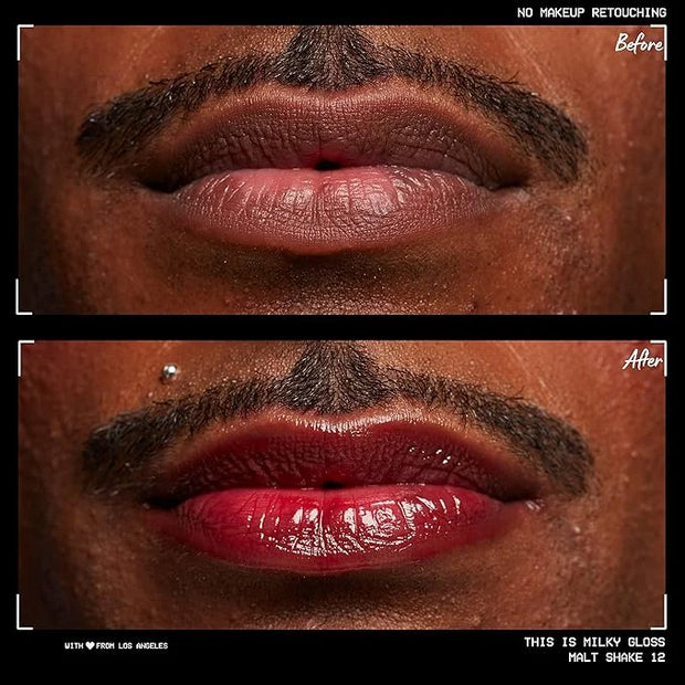 NYX PROFESSIONAL MAKEUP This Is Milky Gloss, Lip Gloss with 12 Hour Hydration, Vegan - Malt Shake (Warm Red) - Product Image