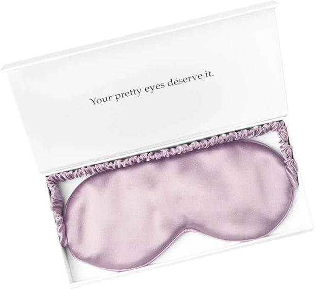Silk Sleep Mask Light Blocking Luxury 100% Mulberry 19mm Silk Eye Mask Eye Cover Blindfold Ultra Soft Light & Comfy Anti A...