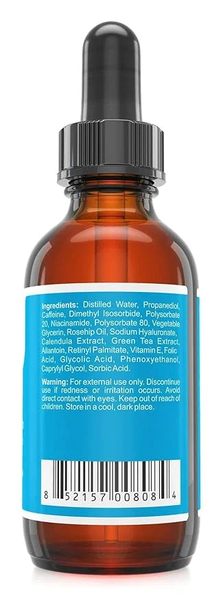 Eye Reboot Serum with 6% Caffeine, Hyaluronic Acid, Retinol & Niacinamide – Hydrating Formula For Delicate Eye Area – Help...