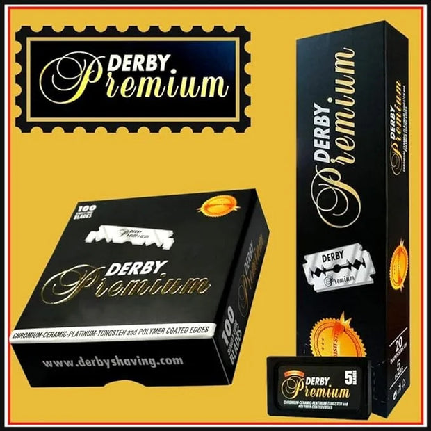 200 "Derby Premium" Single Edge Razor Blades for straight razor - Product Image