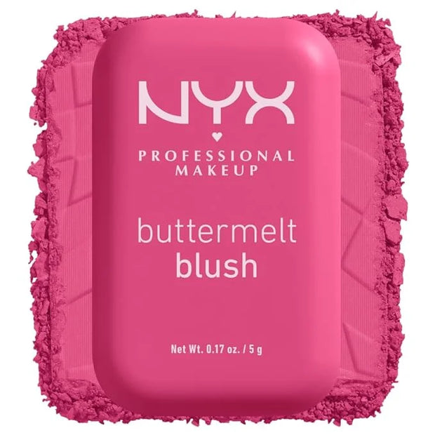 NYX PROFESSIONAL MAKEUP Buttermelt Powder Blush, Fade and Transfer-Resistant Blush, Up to 12HR Make Up Wear, Vegan Formula...