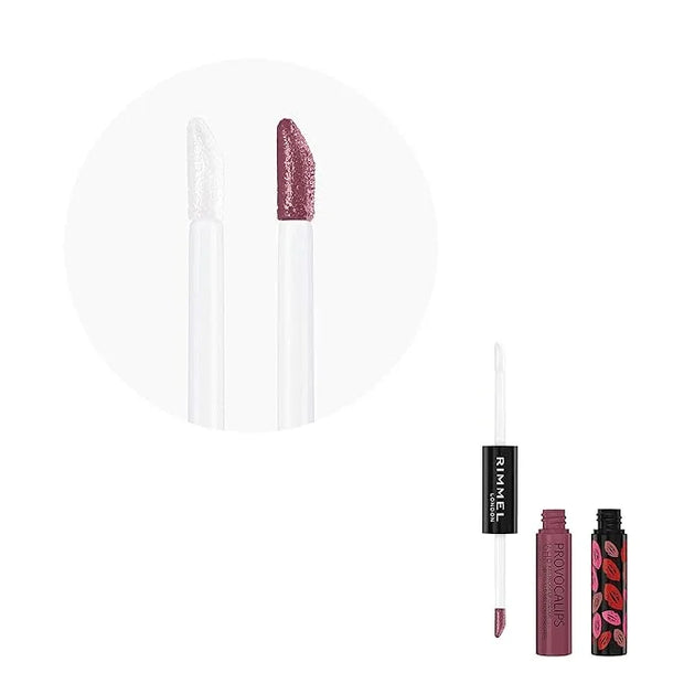 Rimmel London Provocalips 16hr Kiss-Proof Lip Color - Two-Step Liquid Lipstick to Lock in Color and Shine - 220 Lazy Daze,...