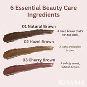 Heroine Make by KISSME Soft Define Waterproof Cream Pencil Eyeliner, Long-Lasting Natural Shades, 0.1g Punched Eyeliner Ov...
