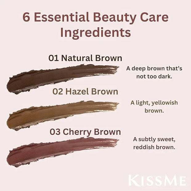 Heroine Make by KISSME Soft Define Waterproof Cream Pencil Eyeliner, Long-Lasting Natural Shades, 0.1g Punched Eyeliner Ov...