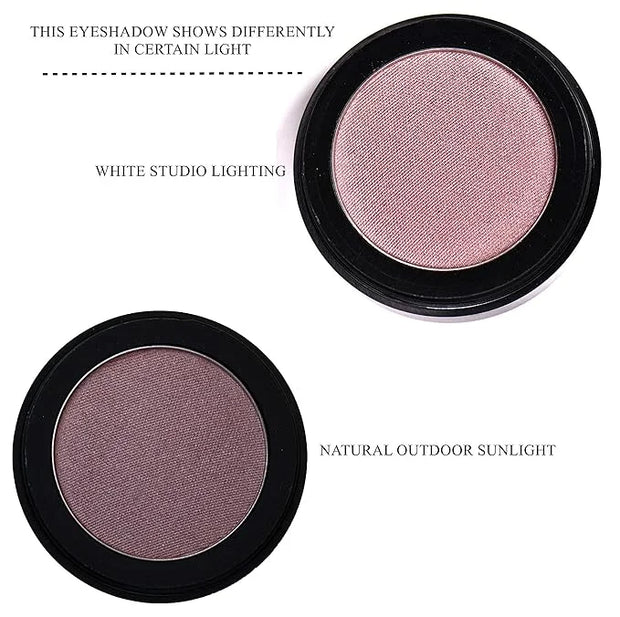 Magnificent Mauve Dusty Shimmering Satin Velvet Pink Rose Purple Lavender Shimmer Pressed Powder Single Vegan Eyeshadow; T...