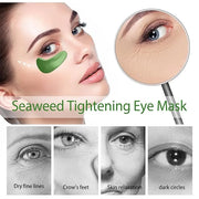 Seaweed Eye Mask, Under Eye Patches with Collagen and Hyaluronic Acid, Seaweed Tightening Eye Mask, Hydrating Green Eye Ge...