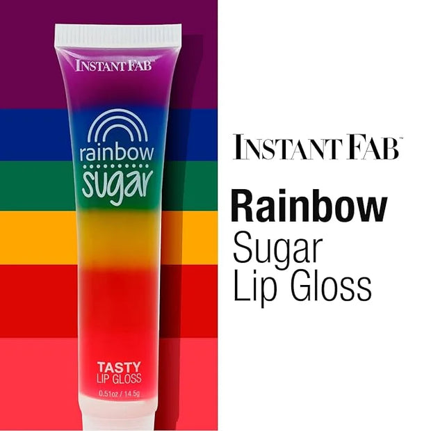 STUDIO LIMITED Instant Fab Crystal Shiny Rainbow Lip Gloss Long Lasting Ultra Hydrating Plumping Lip Gloss for women girls...