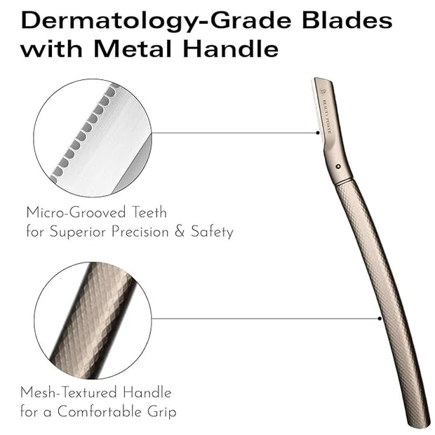Eyebrow Razor with 6 Blades & Travel Case – Face Razors for Women & Men, Eyebrow Trimmer Shaper with Precision Cover, Faci...
