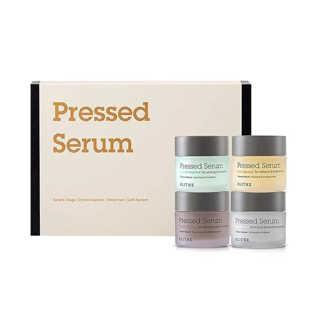 Blithe Pressed Serum Deluxe Collection Face Moisturizer - Hypoallergenic Facial Creams with Ingredients of Chaga Iceplant ...