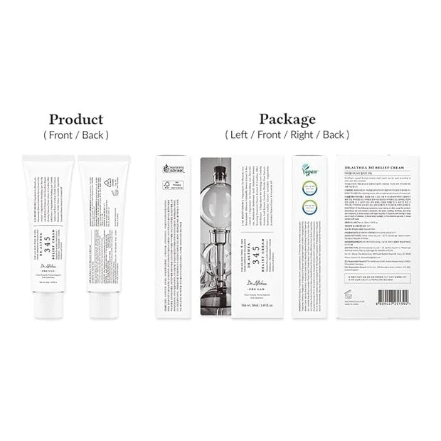 Dr.Althea 345 Relief Cream | Daily Face Moisturizer | Blemish Relief Care | Soothing Recovery & Moisture with Niacinamide,...