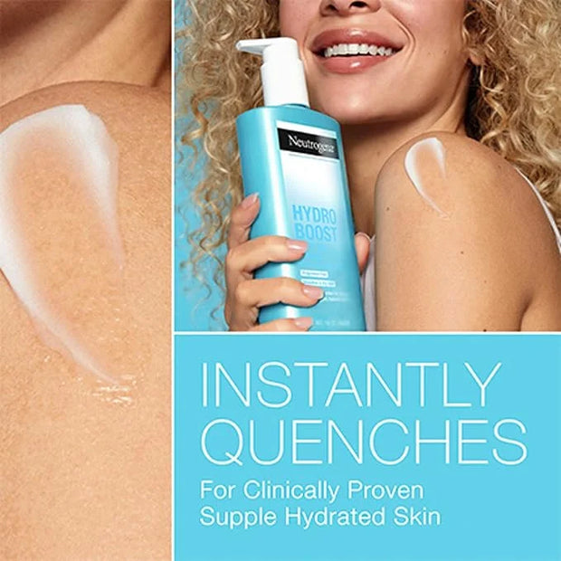 Neutrogena Hydro Boost Body Moisturizing Gel Cream with Hyaluronic Acid, Non-Greasy & Fast Absorbing, Lightweight Hydratin...