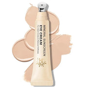 Mineral Sunscreen Eye Cream,3-in-1 Under Eye Cream,for Puffiness and Bags Under Eyes,Dark Circle and Wrinkles,Anti Aging,U...
