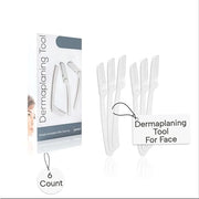 Dermaplaning Tool (6 Count) – Easy to Use Dermaplane Razor for Face – Facial Hair Removal for Women – Blade for Eyebrows a...