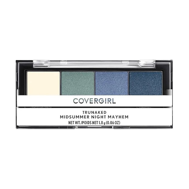 COVERGIRL Trunaked Quad Eyeshadow Palette, Night Mayhem, Midsummer Night Mayhem, 0.06 Ounce - Product Image