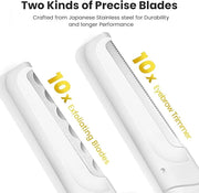 Dermaplaning Tool for Face Exfoliation, with 20 Replaceable Blades, Facial Shaver/Eyebrow Razor, Peach Fuzz Removal Eyebro...