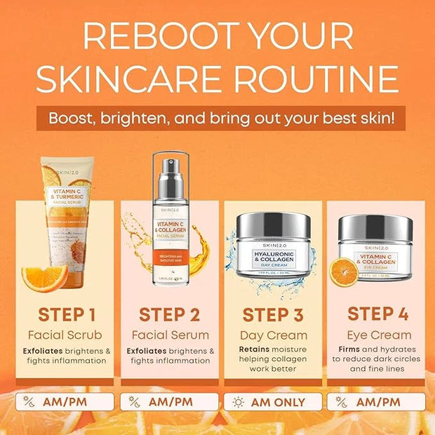 Vitamin C & Collagen Eye Cream – Dermatologist-Tested, Anti-Aging, Korean Skin Care, Brightens Dark Circles & Firms Skin –...