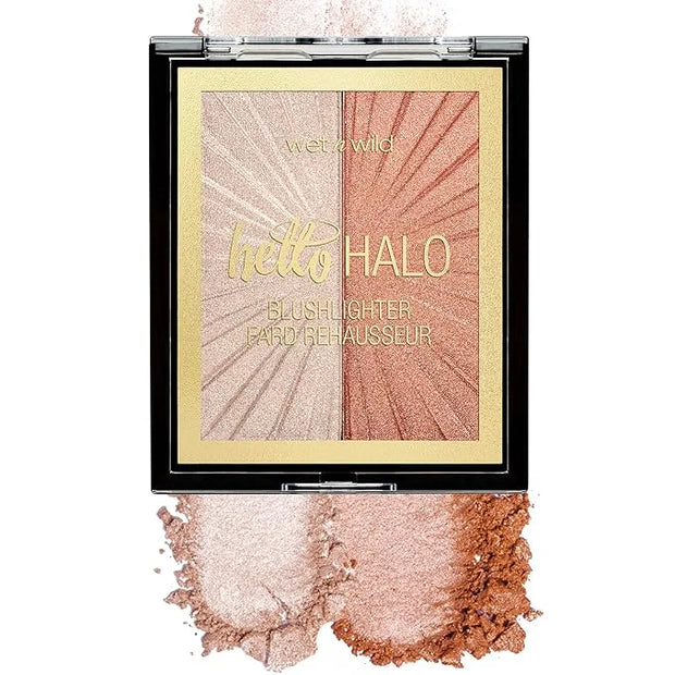Wet n Wild MegaGlo Blushlighter, Blendable Blush & Highlighter Set, Shimmery Metallic Finish, Highlight Bling - Product Image