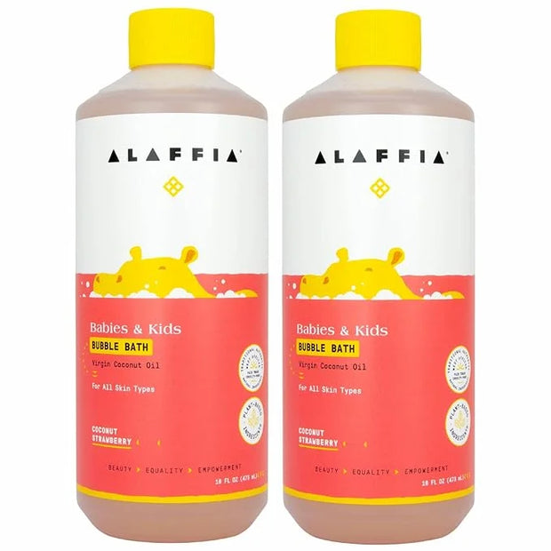 Alaffia Babies and Kids Bubble Bath, Gentle Bath Essentials for Delicate Skin, Plant-Based Formula, Paraben & Sulfate-Free...