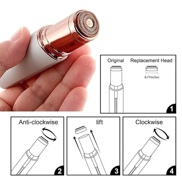 Replacement Heads for Flawless Facial Hair Remover, Replacement Blades for Finishing Touch Flawless Hair Removal Gen 2 - P...