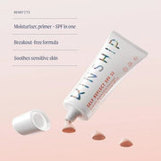 Kinship Gift Bundle - Self Reflect SPF, Supermello Moisturizer, Brightwave Vitamin C Eye Cream + Cosmetic Bag - 100% Miner...