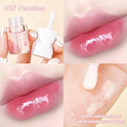 3 Pcs Fruity Plumping Lip Oil Moisturizing Hydrating Lip Care Hydrating Lip Gloss Tinted Lip Balm, Long Lasting & Nourishi...