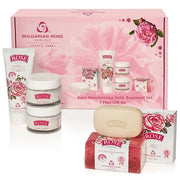 Bulgarian Rose Moisturizing Daily Regimen 5 Piece Gift Set - Rose Day Cream, Rose Night Cream, Exfoliating Face Mask, Rose...